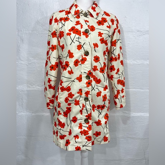 LANDS' END FLORAL POPPY RAIN COAT - Picture 7 of 16